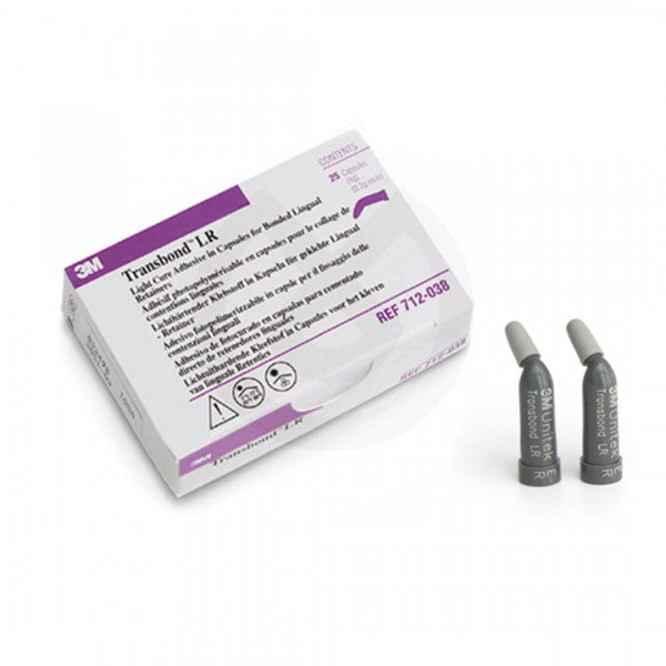 3M ESPE 712-038 Transbond LR Light Cure Adhesive Capsules 25/Pk 0.2 Gm 3M ESPE 712-038 Transbond LR Light Cure Adhesive Capsules 25/Pk 0.2 Gm